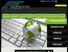 Tablet Screenshot of datarecordscorp.com